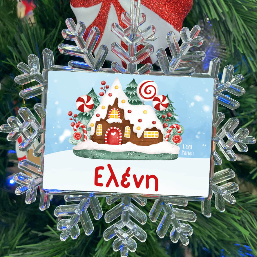 Χιονονιφάδα “Ζαχαρόσπιτο κόκκινο”