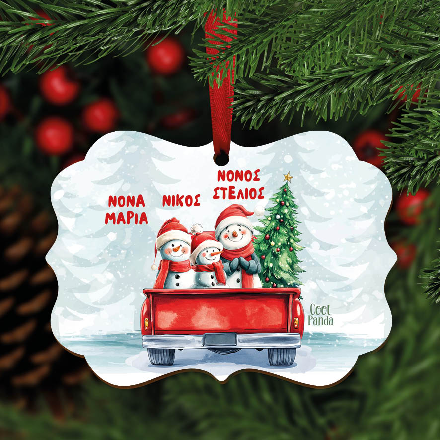 Στολίδι ξύλινο “Νονοί Car 2”