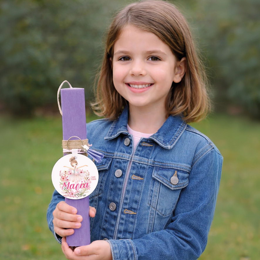 Λαμπάδα “Floral Μπαλαρίνα”