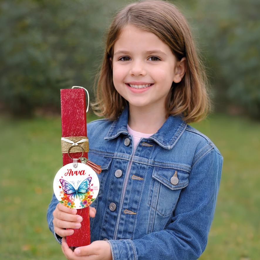 Λαμπάδα “Floral Πεταλούδα”