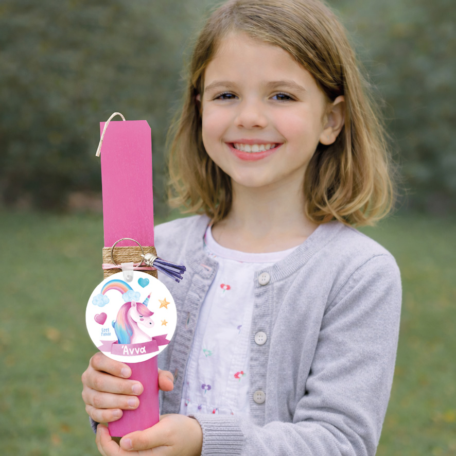 Λαμπάδα “Unicorn Pink”