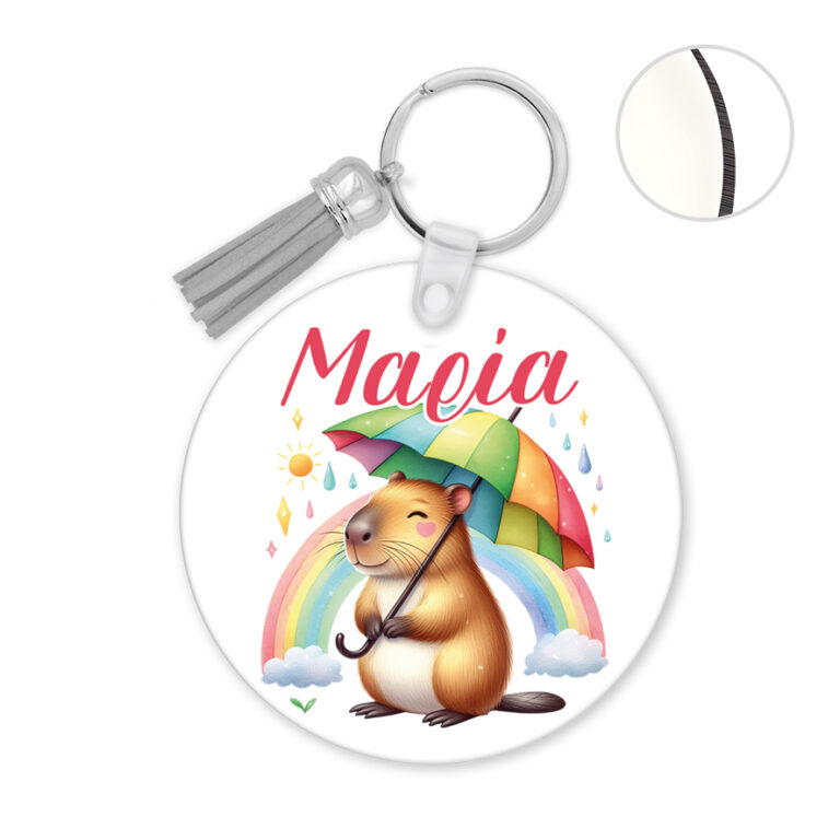 Μπρελόκ ξύλινο “Capybara”