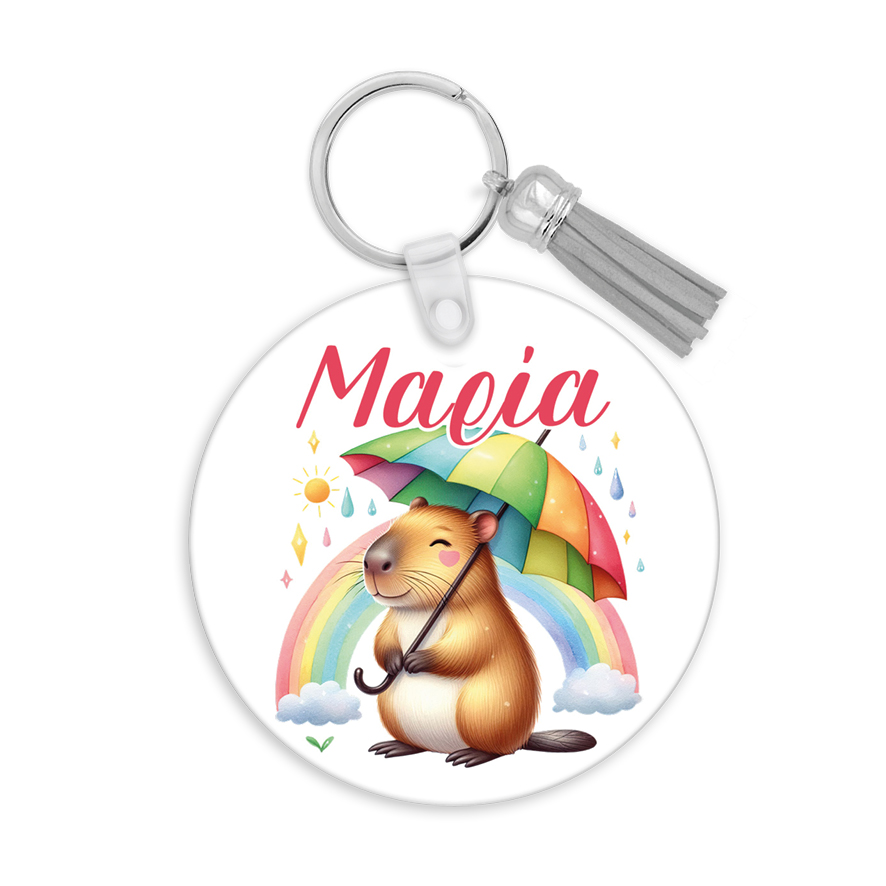 Μπρελόκ ξύλινο “Capybara”
