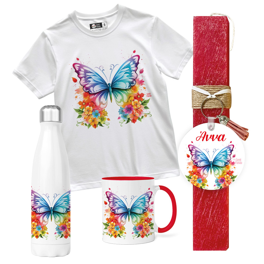 Λαμπάδα “Floral Πεταλούδα”