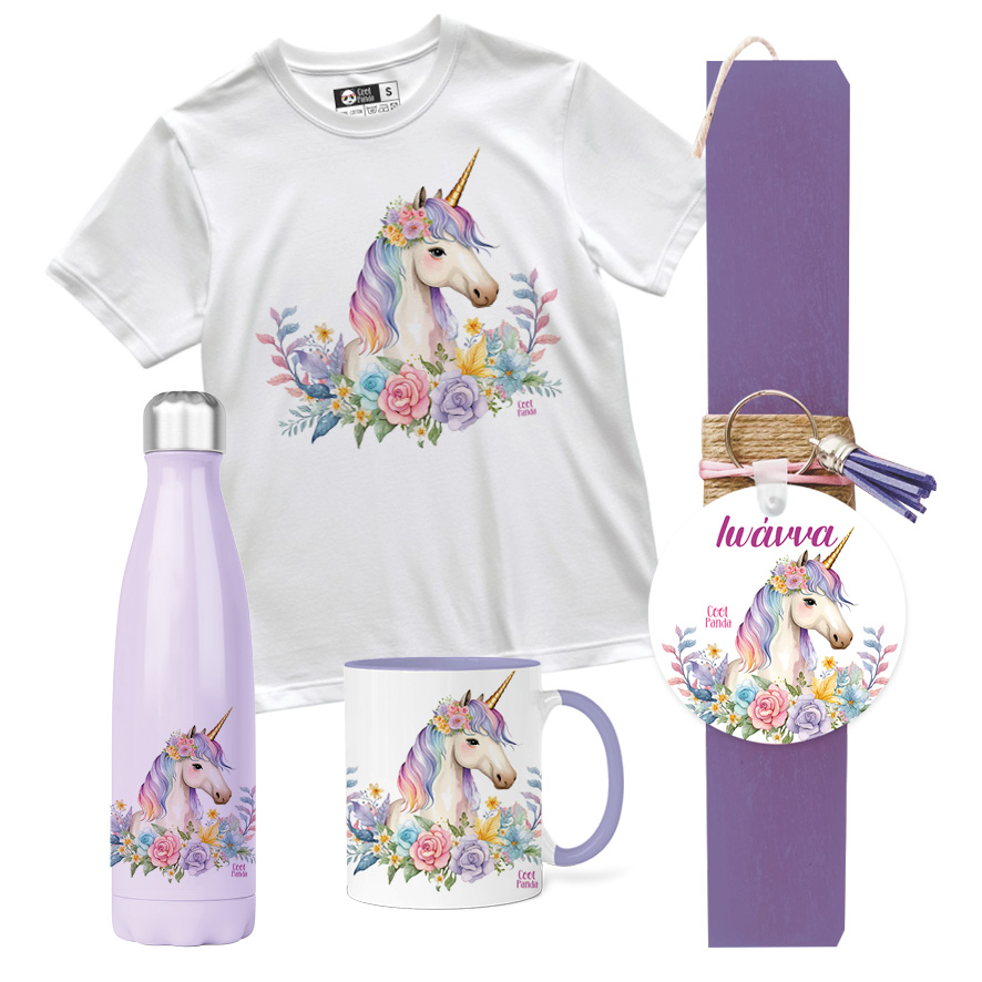 Λαμπάδα “Floral Unicorn”