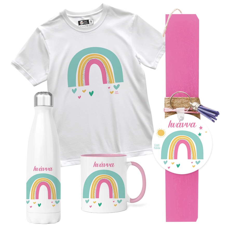 Λαμπάδα “Ουράνια τόξα”