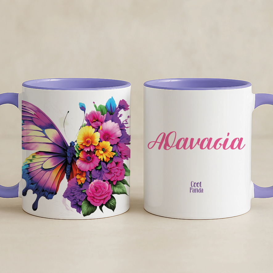 Κούπα 11oz “Πεταλούδα με Λουλούδια”