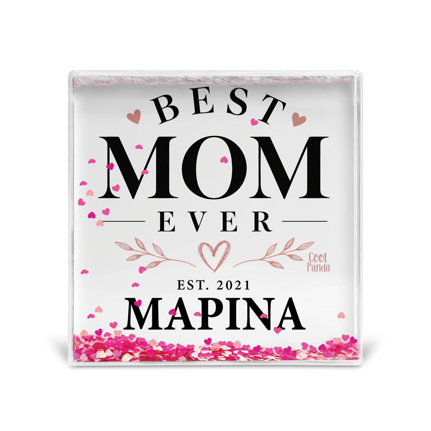 Κορνίζα Glitter “Best Mom Ever”