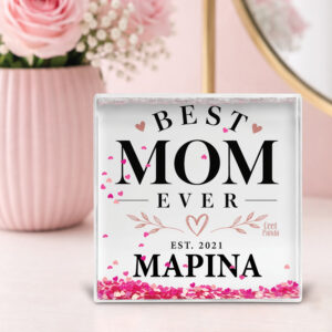 Κορνίζα Glitter “Best Mom Ever”