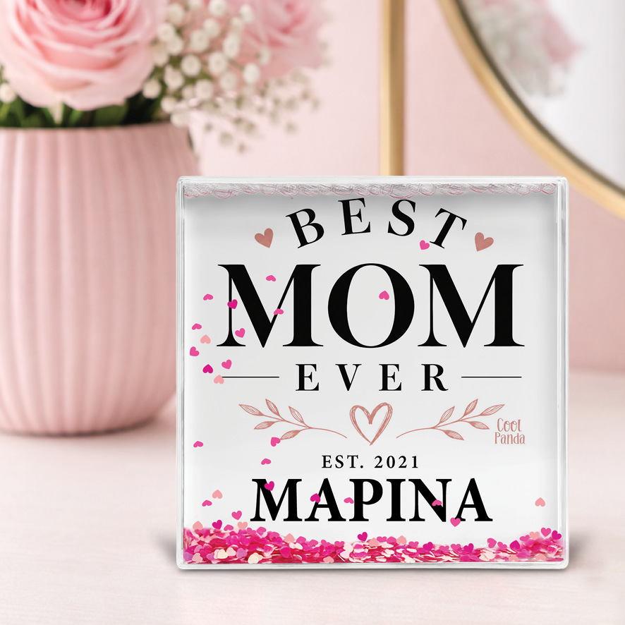 Κορνίζα Glitter “Best Mom Ever”