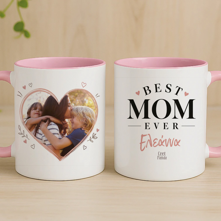 Κούπα “Καρδιά με Φωτογραφία – Best Mom”