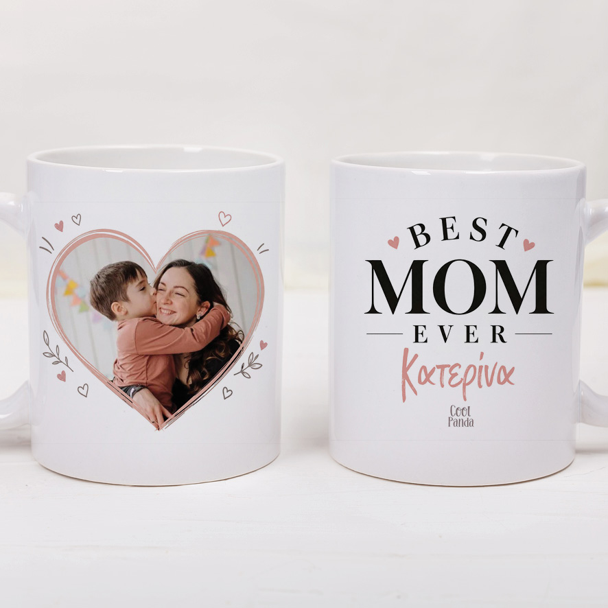 Κούπα “Καρδιά με Φωτογραφία – Best Mom”