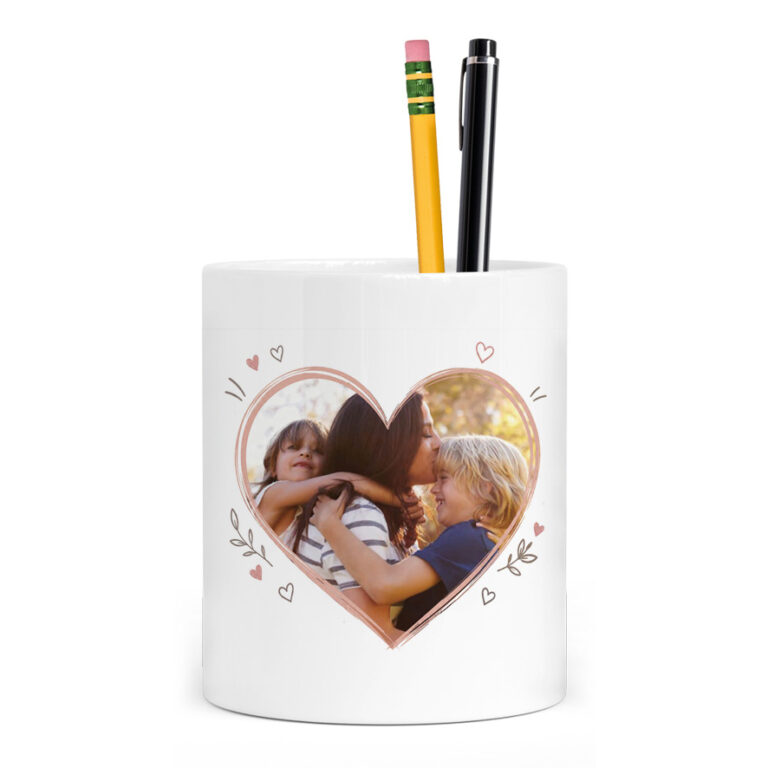 Μολυβοθήκη “Καρδιά με Φωτογραφία – Best Mom”