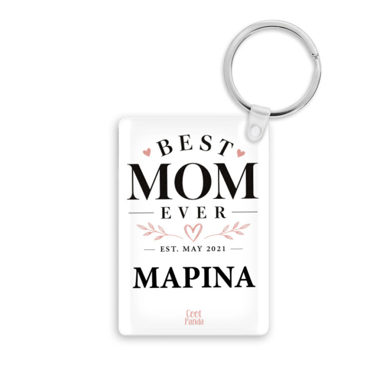 Ακρυλικό Μπρελόκ για τη Μαμά “Best Mom Ever”