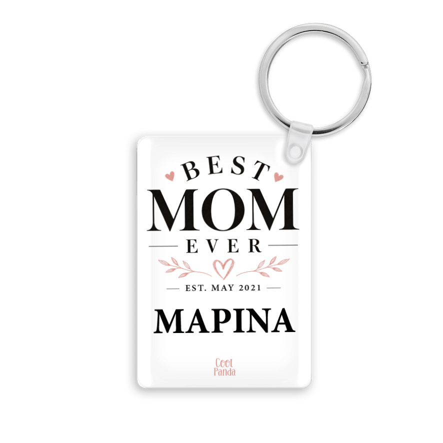 Ακρυλικό Μπρελόκ για τη Μαμά “Best Mom Ever”