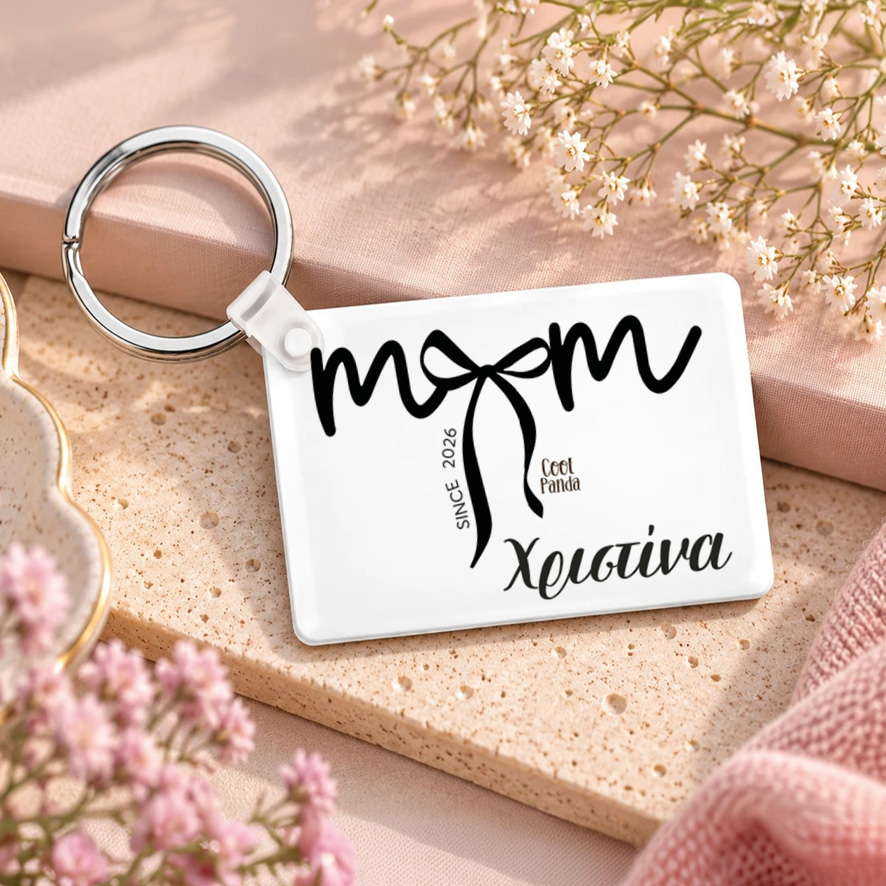 Ακρυλικό Μπρελόκ για τη Μαμά “Mom Bow”
