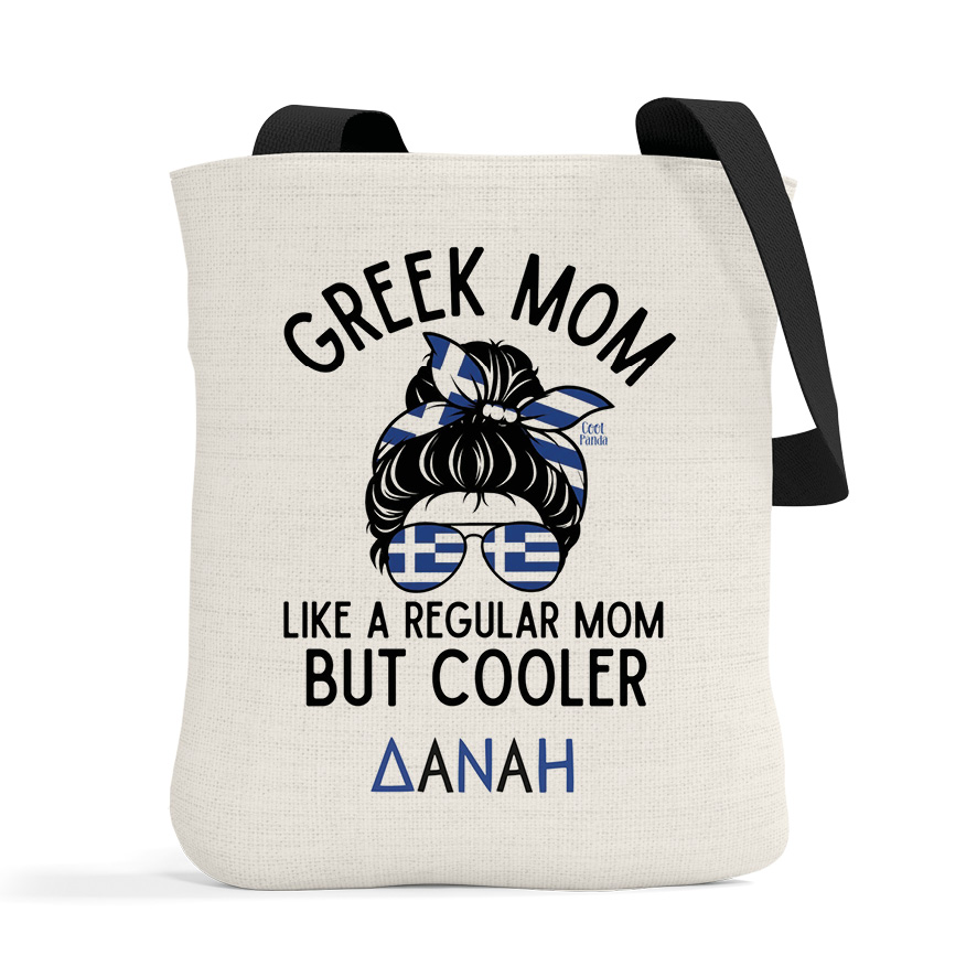 Λινή Τσάντα “Greek Mom”