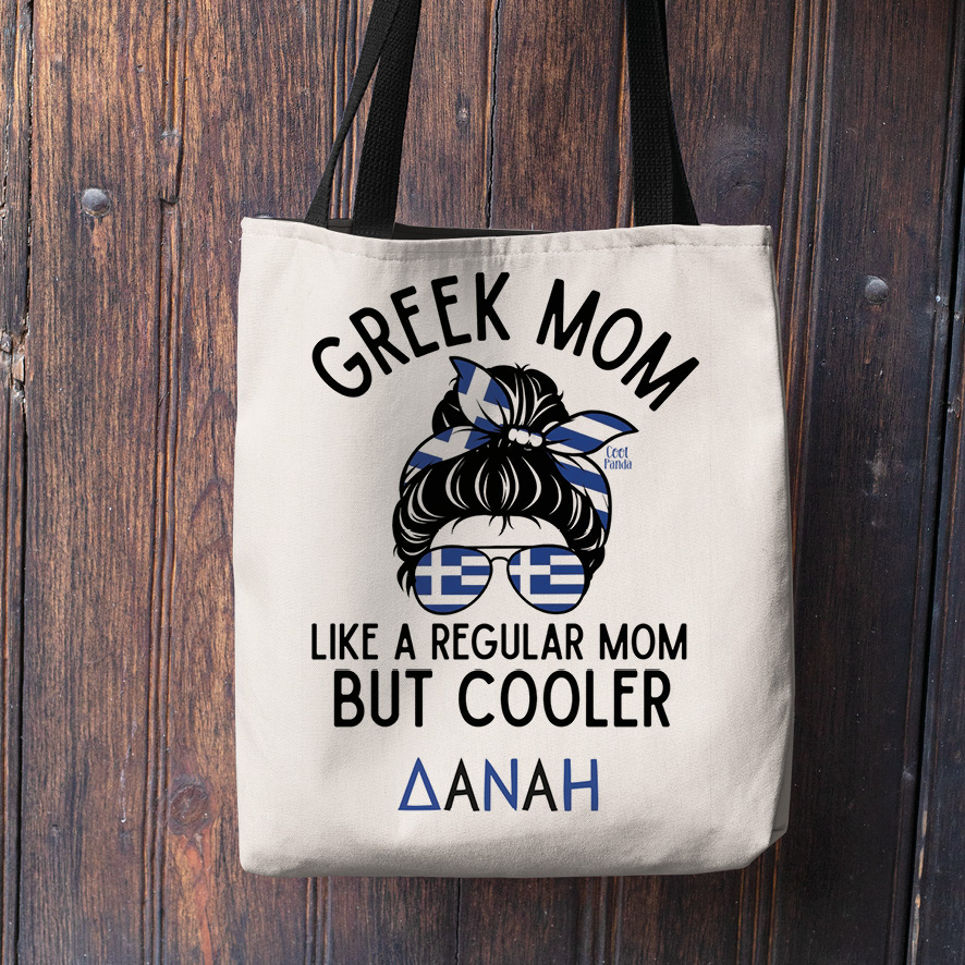 Λινή Τσάντα “Greek Mom”