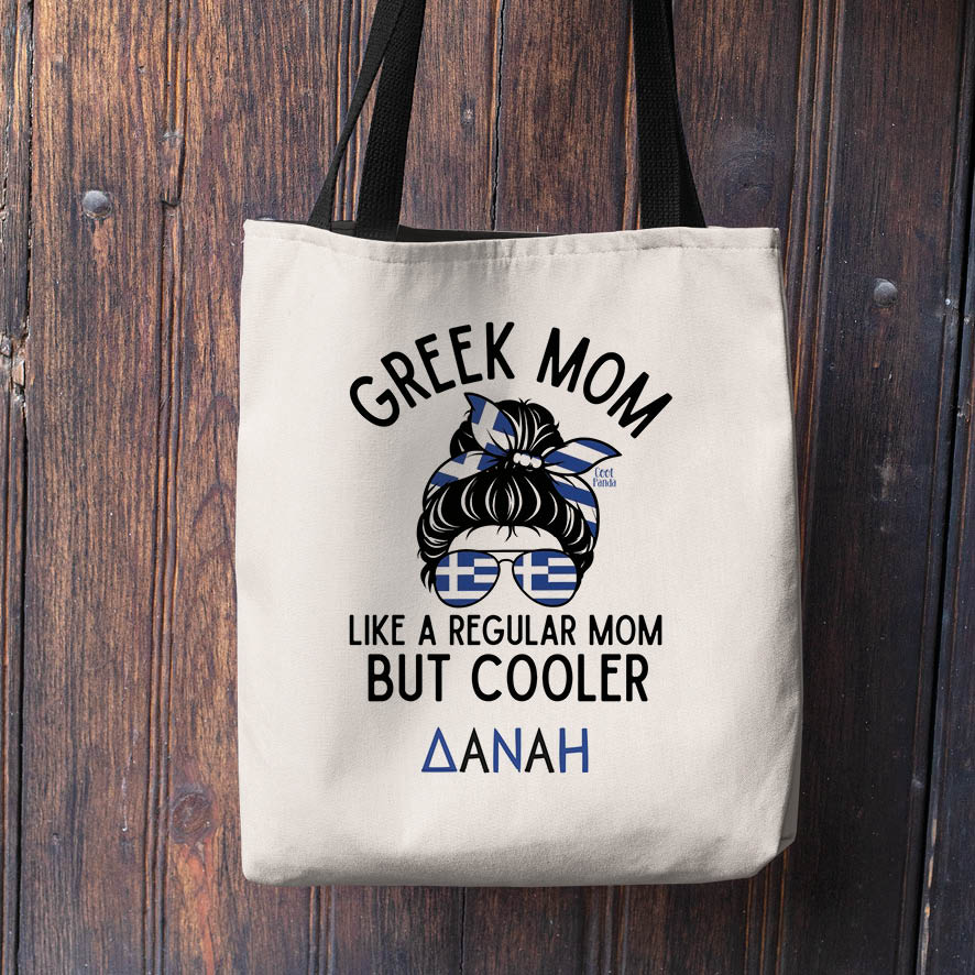 Λινή Τσάντα “Greek Mom”