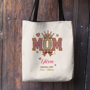 Λινή Τσάντα “Mom Crown”