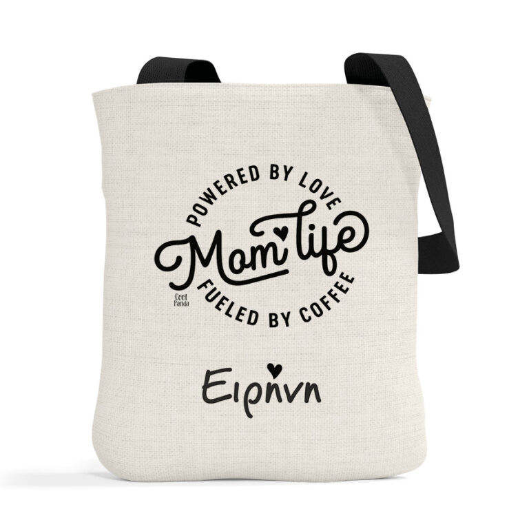 Λινή Τσάντα “Mom Life”