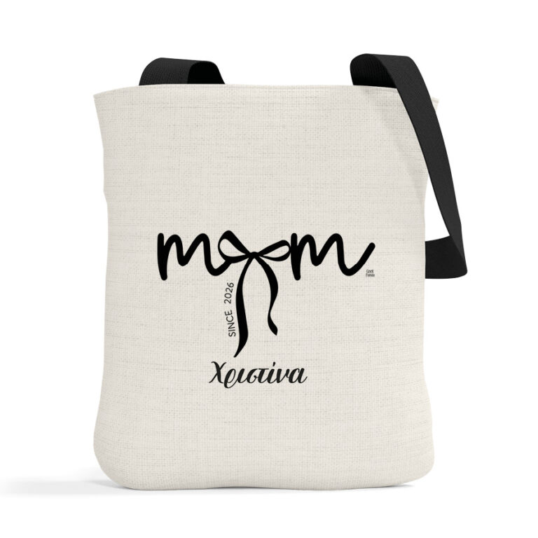 Λινή Τσάντα “Mom Bow”