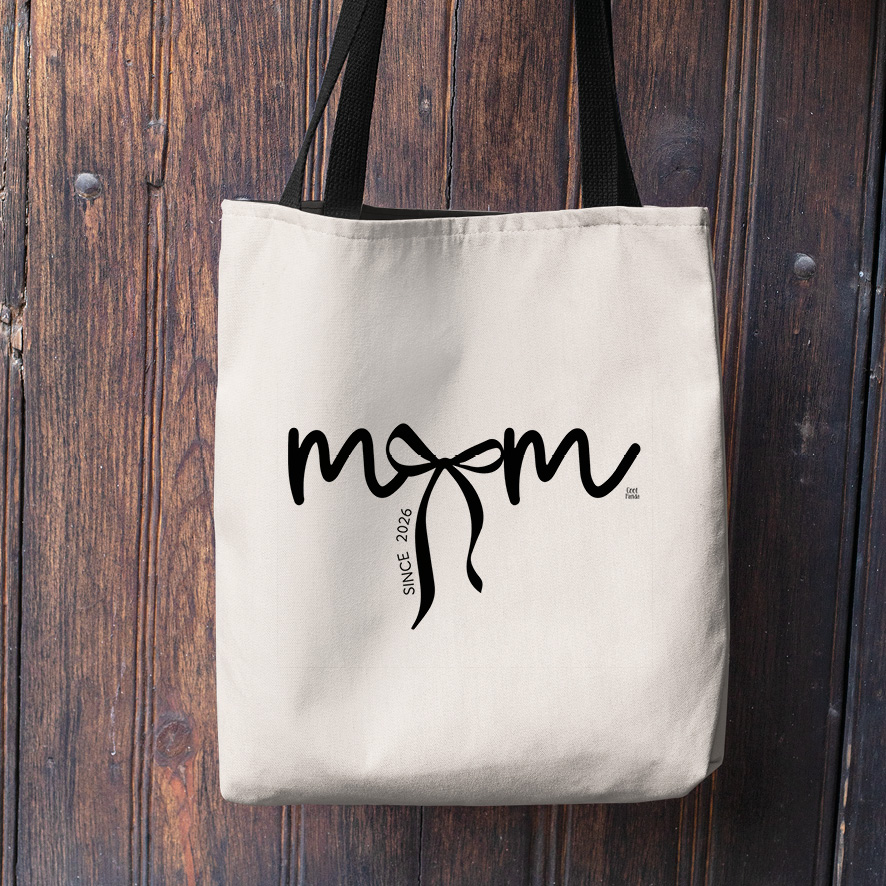 Λινή Τσάντα “Mom Bow”