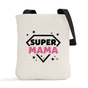 Λινή Τσάντα “Super Mama”