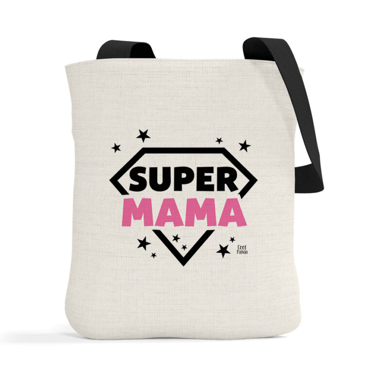 Λινή Τσάντα “Super Mama”